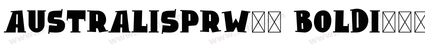 AustralisPrW03 BoldI字体转换